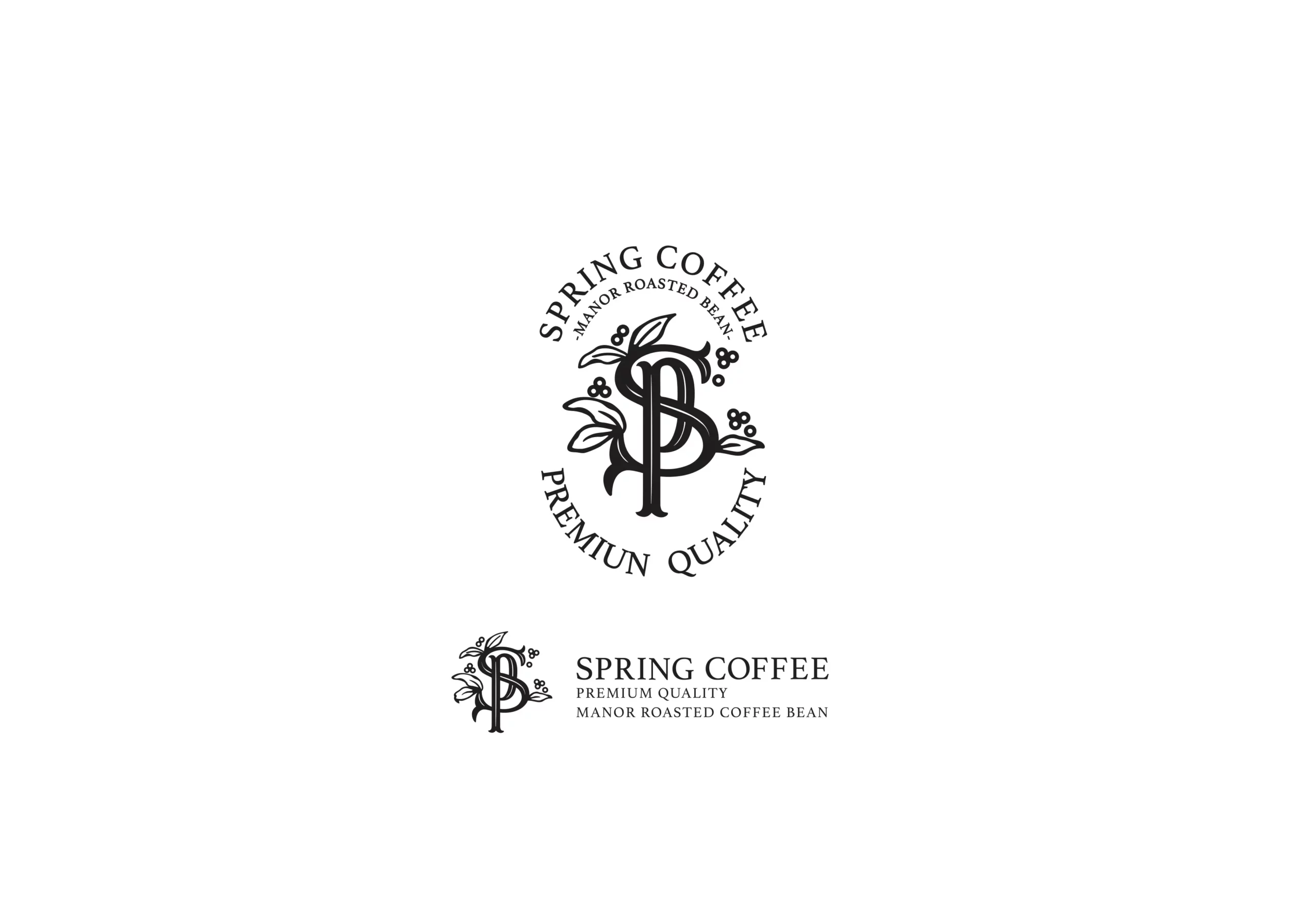 品牌標誌設計 春啡咖啡 Spring Coffee Logo設計 咖啡品牌識別